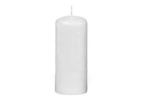 60mm x 150mm White EU Made Pillar Candles (12 Candles)