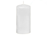 80mm x 150mm White EU Made Pillar Candles (12 Candles)