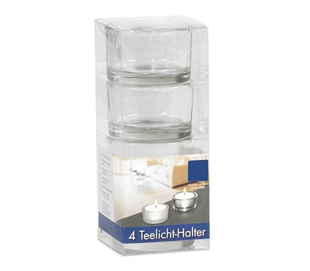 Glass Nightlight Holders Clear (Pack of 24)