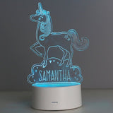 Personalised Unicorn Name Desk/Night Light - Colour Changing (Approx 7 Day Delivery Time)