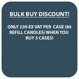 24 Hour Burn EU Made Refill Candles (Box of 84)