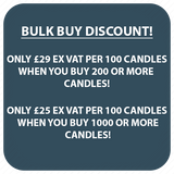 10 Inch Ivory EU Made Tapered Dinner Candles