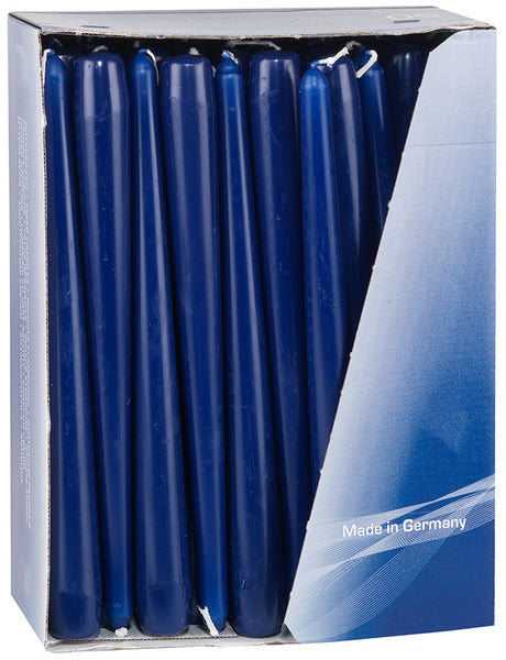 10 inch blue tapered dinner candles