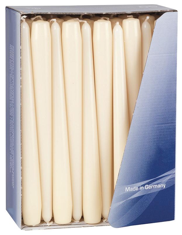 Ivory Tapered Dinner Candles CandleKing