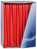10 inch Red Tapered Dinner Candles