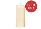 60mm x 150mm Ivory Pillar Candles Bulk Buy