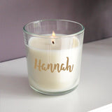 Personalised Gold Name Scented Candle (Approx 7 Day Delivery Time)