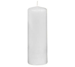 68mm x 200mm White Pillar Candles