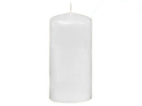 80mm x 150mm White Pillar Candles (12 Candles)
