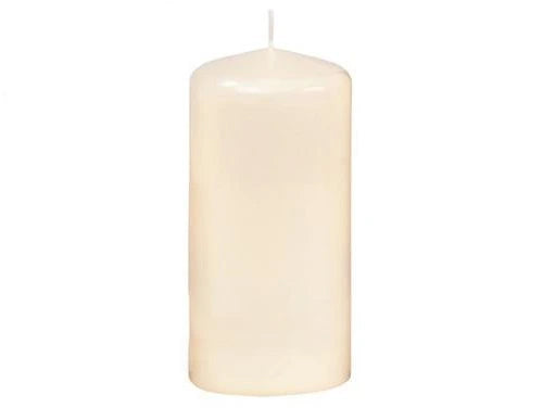 80mm x 150mm Ivory EU Made Pillar Candles (12 Candles)