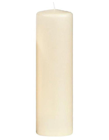 88mm x 300mm Ivory Pillar Candles (6 Candles)