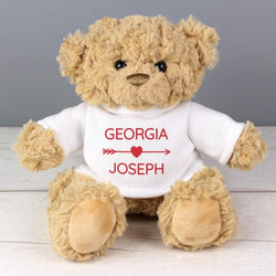 Personalised Couple In Love Teddy Bear (Approx 7 Day Delivery Time)