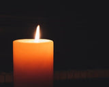 48mm x 80mm Ivory Pillar Candles (30 Candles)