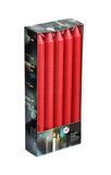 9.5 Inch Red Straight Candles (60 Candles)