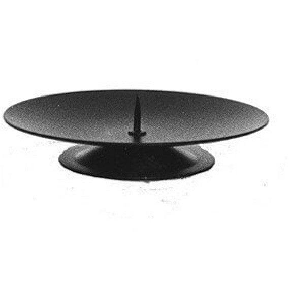Black pillar candle holders