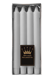 8 Inch White Stearin Dinner Candles With Self Fitting Base  (50 Candles)