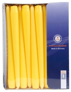 10 Inch Yellow Tapered Dinner Candles