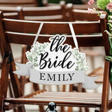 Personalised The Bride Wooden Hanging Decoration (Approx 7 Day Delivery Time)