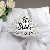 Personalised The Bride Wooden Hanging Decoration (Approx 7 Day Delivery Time)