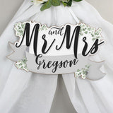 Personalised Mr & Mrs Wooden Hanging Decoration (Approx 7 Day Delivery Time)