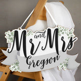 Personalised Mr & Mrs Wooden Hanging Decoration (Approx 7 Day Delivery Time)