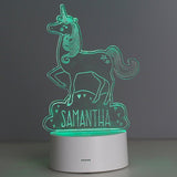 Personalised Unicorn Name Desk/Night Light - Colour Changing (Approx 7 Day Delivery Time)